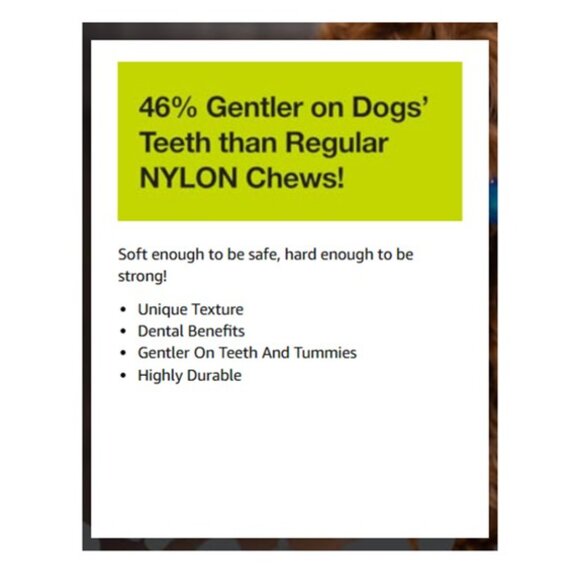 HERO BONETICS "Fishy" Nylon Bone Large Dog Durable Chew Toy (BRAND-NEW!) - Picture 2 of 4